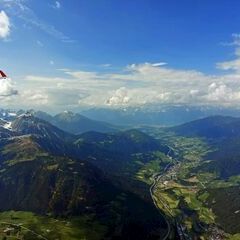 Flugwegposition um 14:19:59: Aufgenommen in der Nähe von Gemeinde Gries am Brenner, Österreich in 2964 Meter